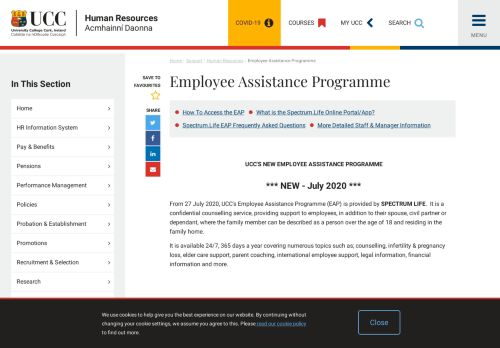 
                            13. Employee Assistance Programme | University College Cork - UCC