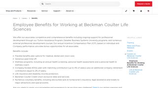 
                            8. Employee Benefits - Beckman Coulter