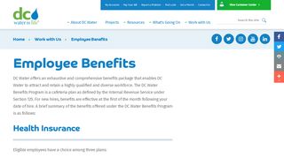 
                            10. Employee Benefits - DC Water