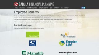 
                            12. Employee Benefits - Gadula Financial Planning