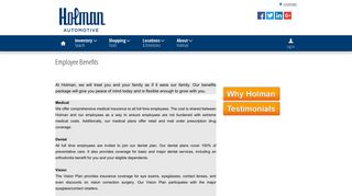 
                            11. Employee Benefits | Holman Automotive