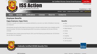 
                            12. Employee Benefits | ISS Action | Security Services