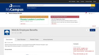 
                            7. Employee Benefits-Open Enrollment (MetLife Benefits) | MyCampus