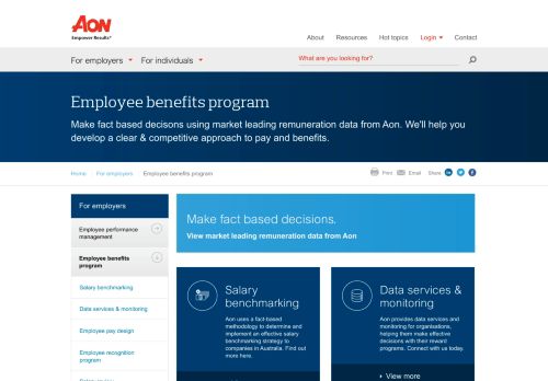 
                            13. Employee benefits programs australia | Aon Hewitt Australia