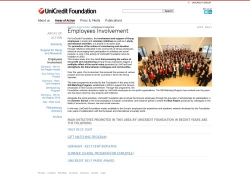 
                            4. Employee Community Involvement - UniCredit Foundation