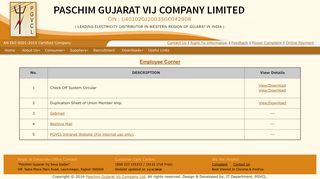 
                            5. Employee Corner - Paschim Gujarat Vij Company Ltd.