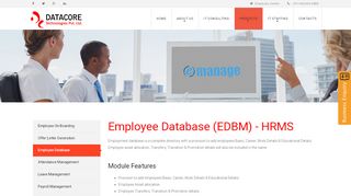 
                            8. Employee Database - HRMS | dcoretech