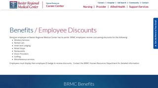 
                            10. Employee Discounts | BRMC Human Resources Career Center