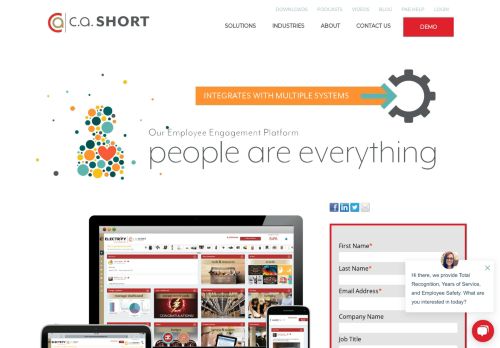 
                            7. Employee Engagement Platform | C.A. Short Company