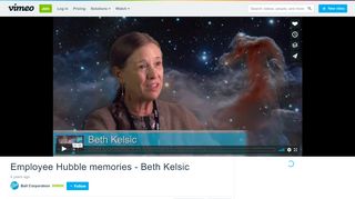 
                            11. Employee Hubble memories - Beth Kelsic on Vimeo