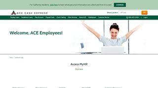 
                            1. Employee Login - ACE Cash Express