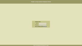 
                            3. Employee Login Page - Tender Loving Cuisine