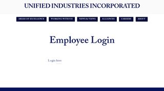 
                            8. Employee Login — Unified Industries Incorporated