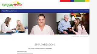 
                            8. Employee Login | Work At Keep Me Home