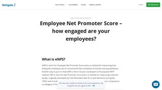 
                            10. Employee Net Promoter Score - how engaged are your employees?