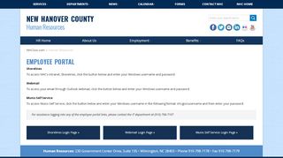 
                            13. Employee Portal | Human Resources | New Hanover County | North ...