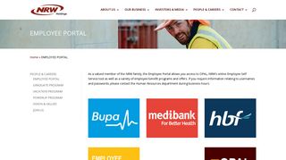 
                            1. Employee Portal - NRW