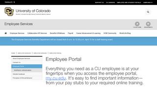 
                            4. Employee Portal | University of Colorado