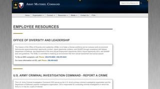 
                            5. Employee Resources - Army Materiel Command - Army.mil