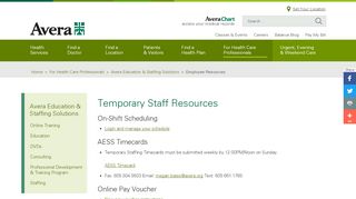 
                            8. Employee Resources - Avera Health