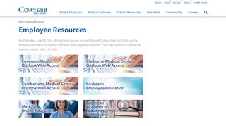 
                            4. Employee Resources | Covenant Health