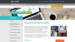 
                            4. Employee Self Service (ESS) | ePayroll