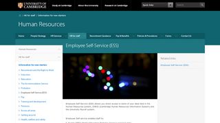 
                            9. Employee Self-Service (ESS) - Human Resources - University of ...