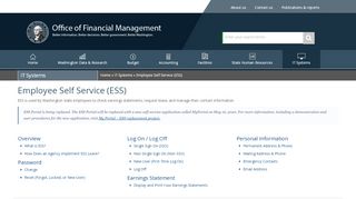 
                            12. Employee Self Service (ESS) | Office of Financial ...