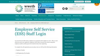 
                            8. Employee Self Service (ESS) Staff Login - Waterford Wexford ETB - ETBI