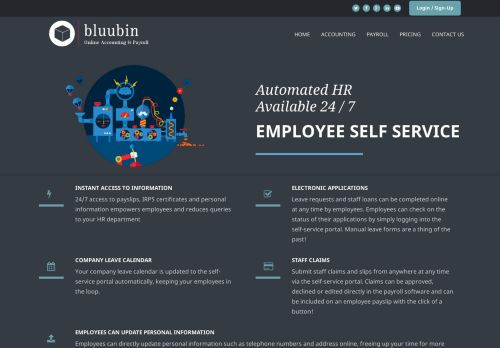 
                            13. Employee Self-Service Feature | BluuBin