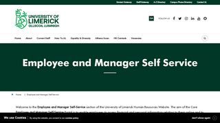 
                            11. Employee Self Service - University of Limerick