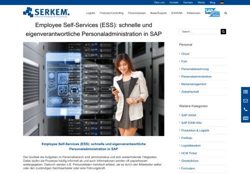 
                            1. Employee Self-Services (ESS): Personaladministration in SAP