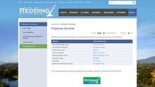 
                            7. Employee Services | City of Redding