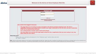 
                            2. Employee Site - Employee Login