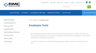 
                            11. Employee Tools - Regional Medical Center