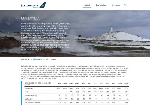 
                            2. Employees - Icelandair Group