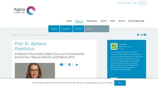 
                            9. Employees - Prof. Dr. Barbara Praetorius - Agora Energiewende
