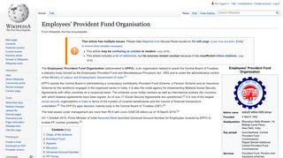 
                            12. Employees' Provident Fund Organisation - Wikipedia