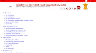 
                            12. Employees' Provident Fund Organisation