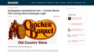 
                            8. employees.crackerbarrel.com - Cracker Barrel Old Country Store ...