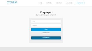 
                            11. Employer Login | Conext