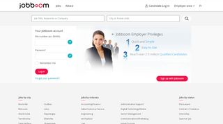 
                            1. Employer Login | Jobboom