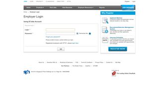 
                            1. Employer Login | STJobs - Straits Times