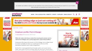 
                            9. Employer profile: Pret A Manger - Employee Benefits