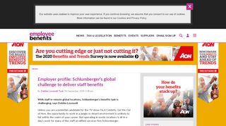 
                            8. Employer profile: Schlumberger's global ... - Employee Benefits