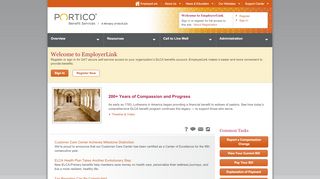 
                            5. EmployerLink - Main Landing Page - Portico Benefit Services