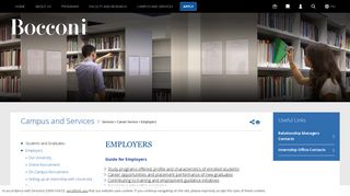 
                            5. EMPLOYERS - Bocconi University Milan