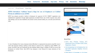 
                            2. Employers can e-Sign (Aadhaar based ) at Unified Portal, in addition ...