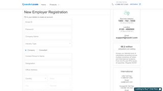 
                            8. Employer's Registration: Recruitment Solutions from Naukri.com