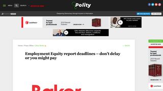 
                            11. Employment Equity report deadlines – don't delay or you might pay